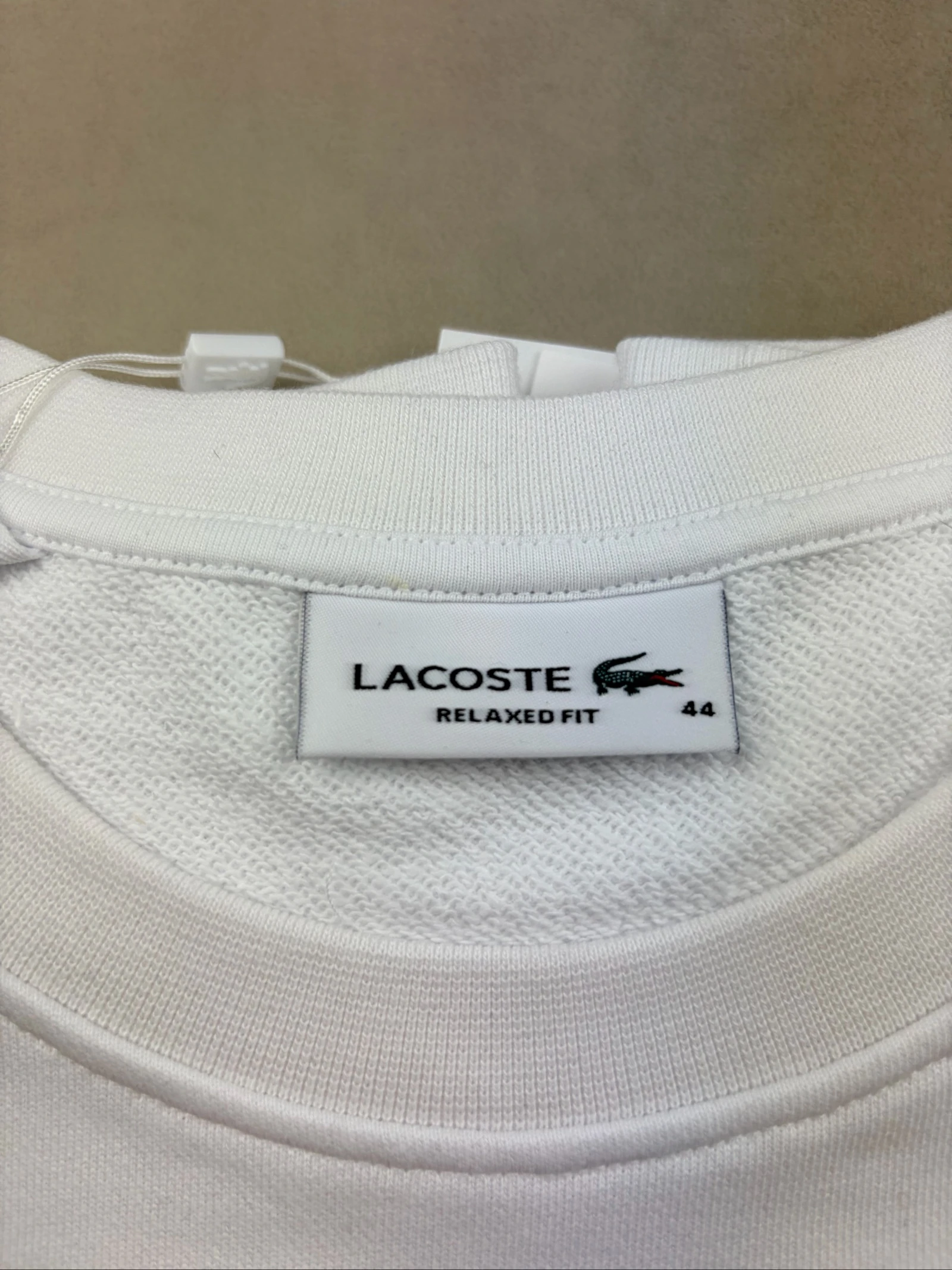 Suéter Lacoste branco 100% Algodão – Tamanho 44 – photo 2
